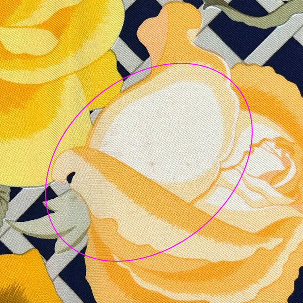 Hermes scarf/muffler, Carre 90, ROSRRAIE (Rose Garden), women's, brand name, ... - Picture 10 of 11